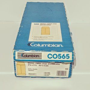 Columbian 500 Small Open End C0565 Envelopes
